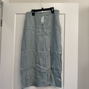 H&M Pale Blue Midi Skirt